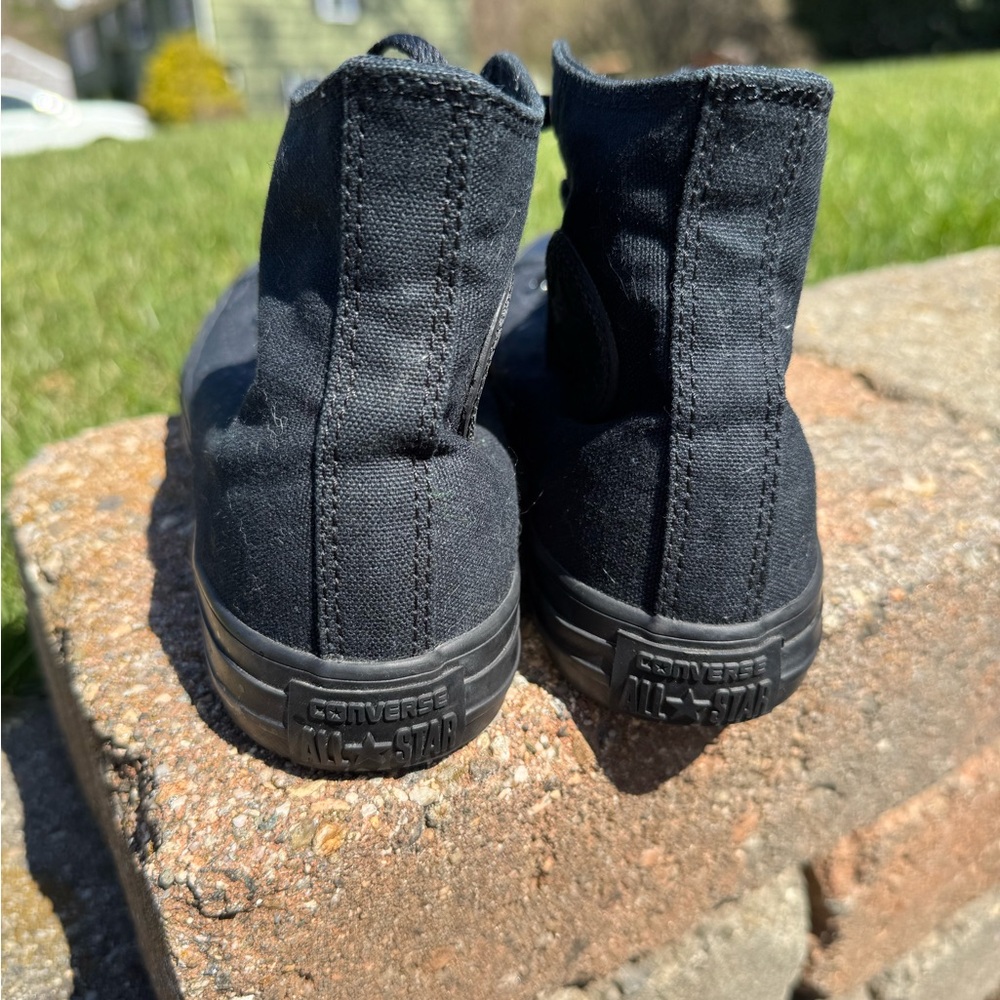 Kids/Womens Black High-Top Sneakers size 3 - Picture 4 of 8